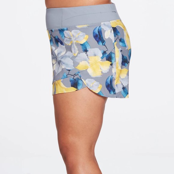 NWT CALIA Women's Anywhere Printed Petal Hem Shorts - Picture 8 of 9